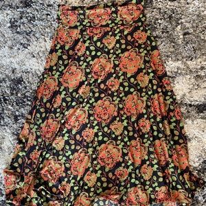 LuLaRoe Maxi Skirt Flirty Floral Print